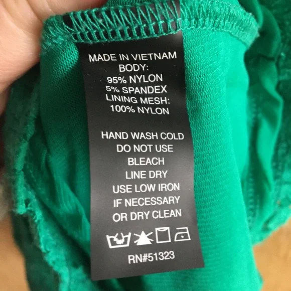 Vince Camuto Green Lace Cap Sleeve Peplum Top - Picture 4 of 10